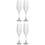 Salt en Pepper Champagneglas 29cl Saga set/4