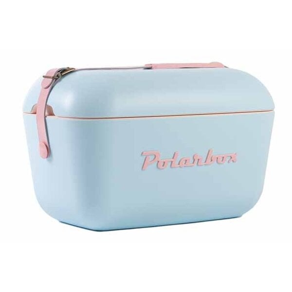 Koelbox 12L lichtblauw/roze Polarbox