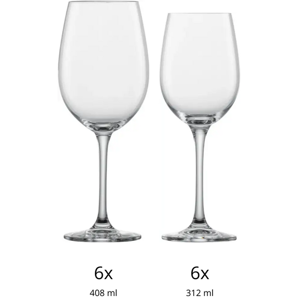 Schott-Zwiesel Wijnglazenset 12-delig Classico rood + wit