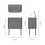 Brabantia Touch Bin Hi afvalemmer Bo 3 x 11L Soft Grey