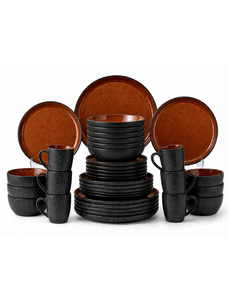 Bitz Serviesset 36-delig Bitz Gastro Amber/Zwart