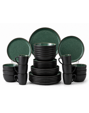 Bitz Serviesset 36-delig Bitz Gastro Groen/Zwart