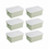 Sunware Opbergbox + deksel 24L set 6 lichtgroen Sigma home Platte deksel