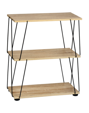 Kesper Rek - Bijzettafel 3-laags eiken