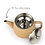 Bredemeijer Theepot Vera 0,9L latte bruin