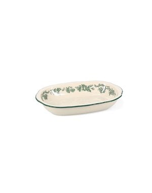 Salt en Pepper Serveerschaal ovaal 26,5x17,5xH4,5cm green Cyril