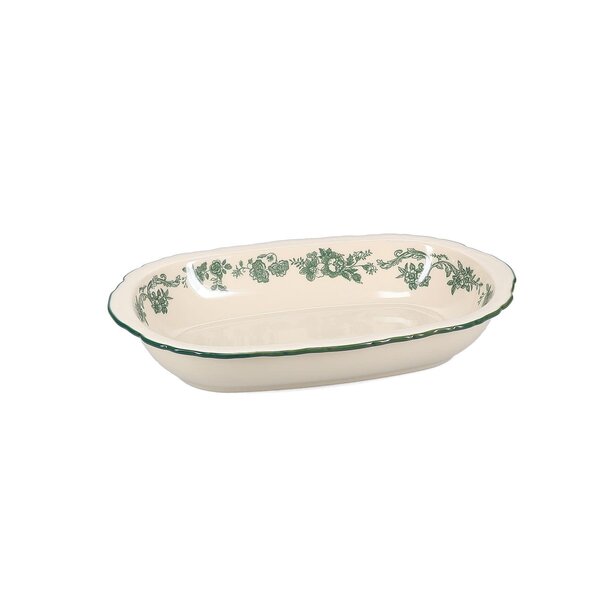 Salt en Pepper Serveerschaal ovaal 31,5x21xH5,5cm green Cyril