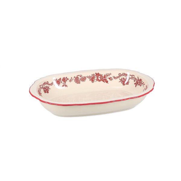 Salt en Pepper Serveerschaal ovaal 31,5x21xH5,5cm burgundy Cyril
