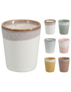 Excellent Houseware Beker 320ml aardewerk 6 assorti