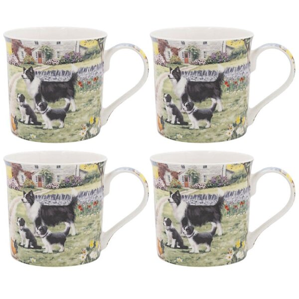 The Leonardo Collection Mokkenset Schaap en Collie set/4