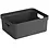 Sunware Opbergbox + deksel 24L set 6 antraciet Sigma home Platte deksel