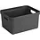 Sunware Opbergbox + deksel 32L set 6 antraciet Sigma home platte deksel
