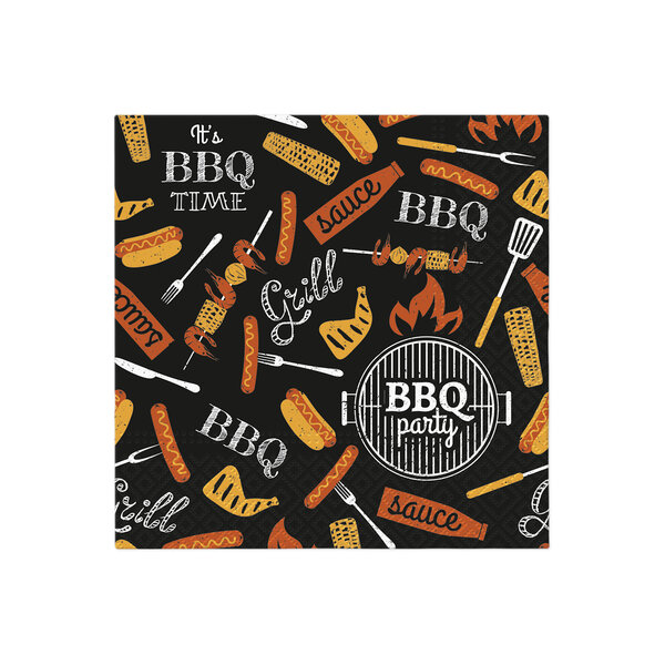 Servet 33x33cm BBQ Party set 20 stuks
