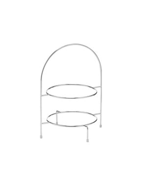 Zeller Etagere 2-laags metaal chroom