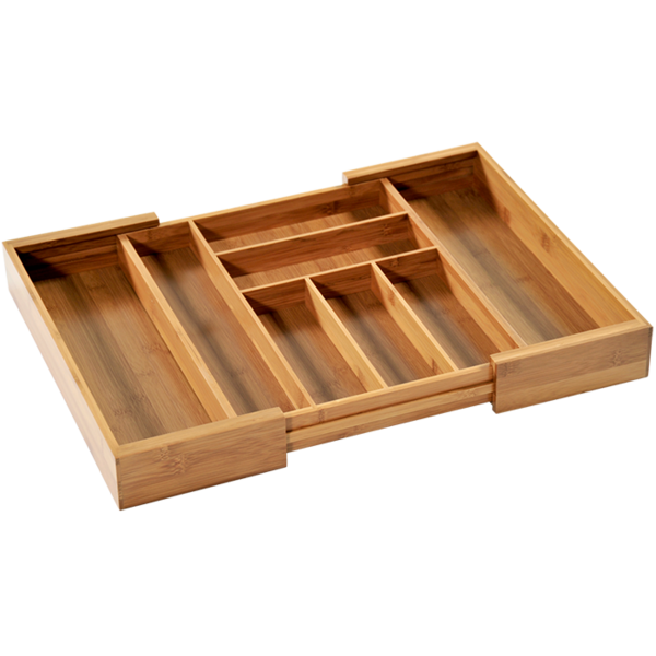 Kesper Bestekbak 43x35-58cm Bamboe uitschuifbaar