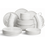 Dutch Rose Serviesset 54dlg Wit Organic