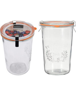 Excellent Houseware Inmaakpot met klemdeksel 850ml set/6