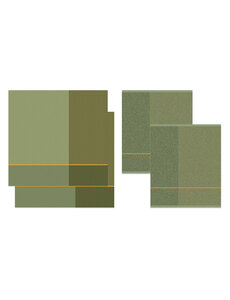 DDDDD Combiset 2 theedoeken + 2 keukendoeken Blend groen