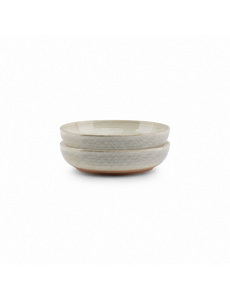 Salt en Pepper Bord diep 23xH5cm beige Cameo set van 2