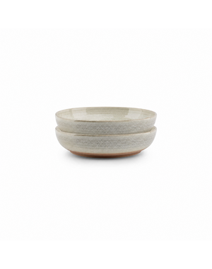 Salt en Pepper Bord diep 23xH5cm beige Cameo set van 2