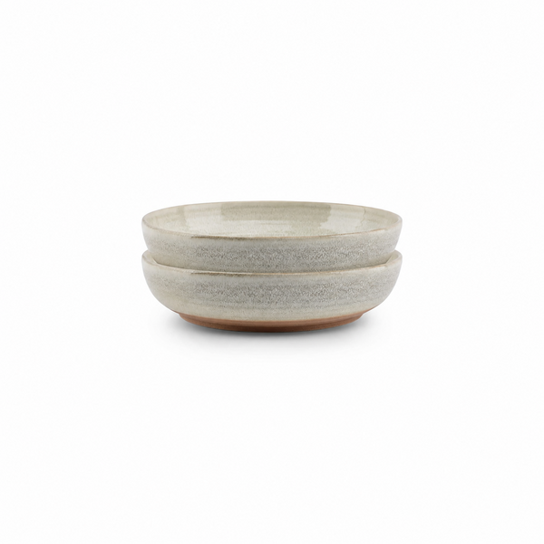 Salt en Pepper Bord diep 23xH5cm beige Cameo set van 2