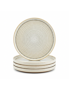 Salt en Pepper Bord plat 21,5cm beige Cameo set van 4
