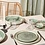 Salt en Pepper Bord plat 21,5cm groen Cameo set van 4