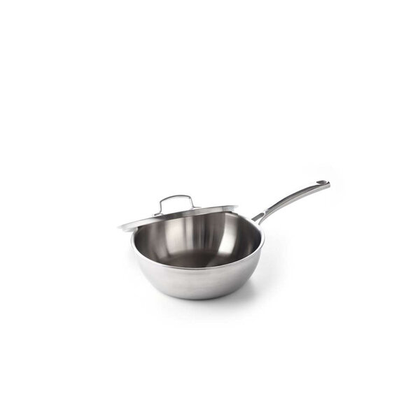 BK Cookware Sauteuse - Hapjespan met deksel 24cm conisch Superior Tri-Ply