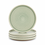 Salt en Pepper Bord plat 27,5cm groen Cameo set van 4