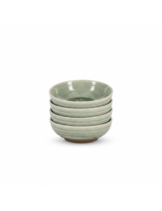 Salt en Pepper Kom 10xH3cm groen Cameo set 4