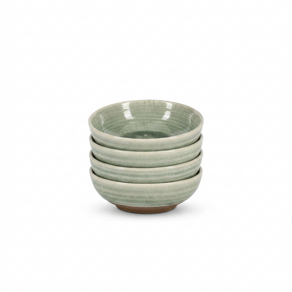 Salt en Pepper Kom 10xH3cm groen Cameo set 4