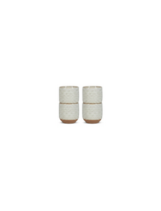 Salt en Pepper Eierdopje 5xH5cm beige Cameo set van 4