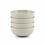 Salt en Pepper Kom 16,5xH6,5cm beige Cameo set van 4