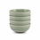 Salt en Pepper Kom 16,5xH6,5cm groen Cameo set van 4