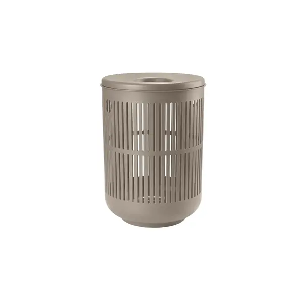 Wasbox met deksel 60L Zone Ume taupe