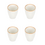Salt en Pepper Beker 30cl wit Artisan set/4