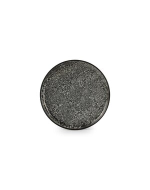 Ona Plat bord 20cm zwart Gravel
