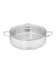 Demeyere Hapjespan 28cm Demeyere Fusion met glasdeksel
