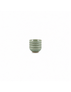 Salt en Pepper Kom 8,5xH4cm groen Cameo set van 4