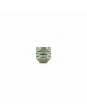 Salt en Pepper Kom 8,5xH4cm groen Cameo set van 4
