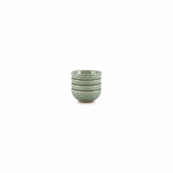 Salt en Pepper Kom 8,5xH4cm groen Cameo set van 4