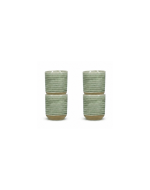 Salt en Pepper Mok 27cl groen Cameo set van 4