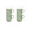 Salt en Pepper Mok 36cl groen met oor Cameo set van 4