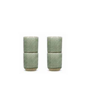 Salt en Pepper Mok 36cl groen Cameo set van 4