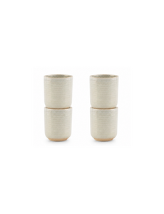 Salt en Pepper Mok 36cl beige Cameo set van 4