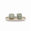 Salt en Pepper Roomstel groen met beige serveerschaal Cameo