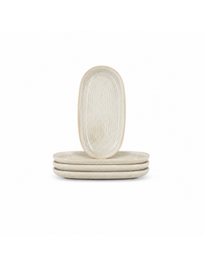 Salt en Pepper Serveerschaal 23x12cm beige Cameo set van 4