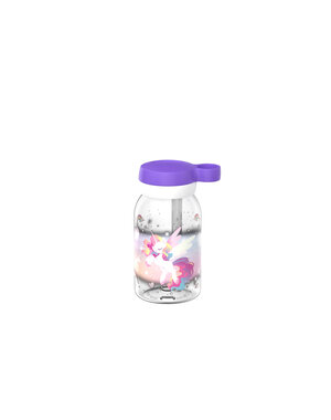 Mepal Drinkfles met rietje Campus 450 ml - Unicorn Glow