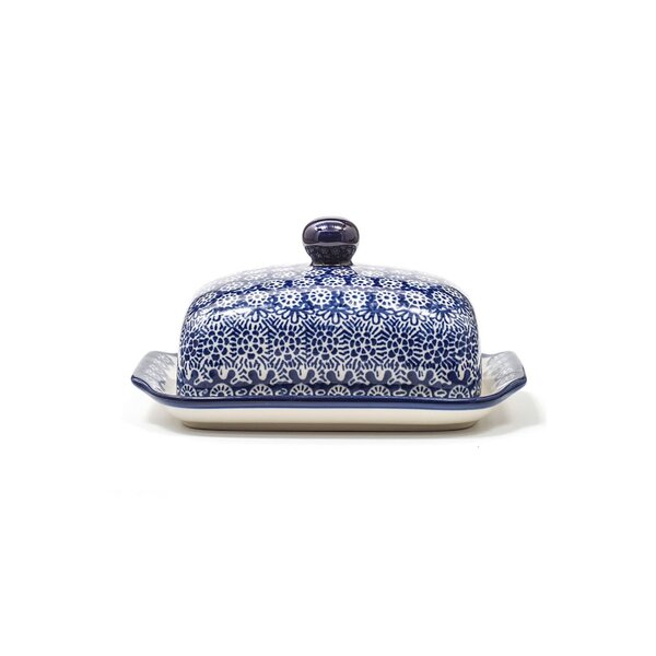 Bunzlau Castle Botervloot met bord Lace