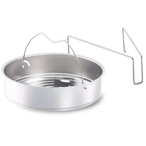 Fissler Inzet bakje dicht 22cm met driepoot voor snelkookpan